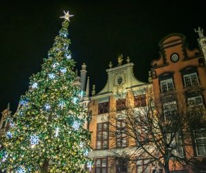 kerstboom op het plein